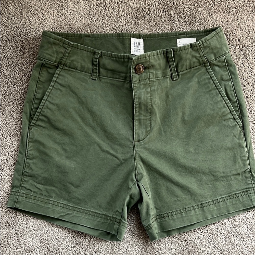 GAP Women's Army Green Shorts Size 0
